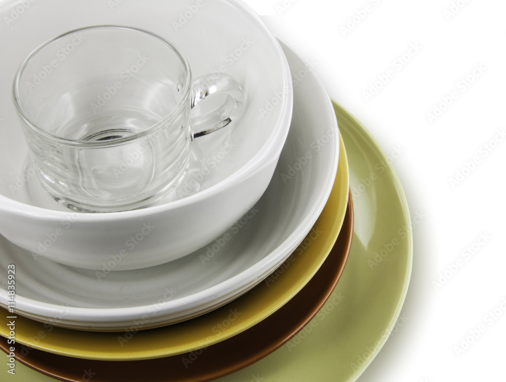 plates bowl isolated on a white background plates bowl isolated on a white background