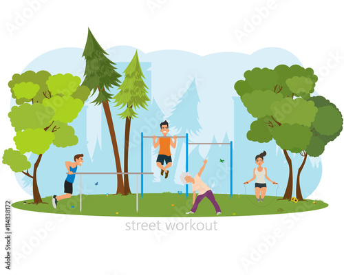 People involved in sports outdoors.