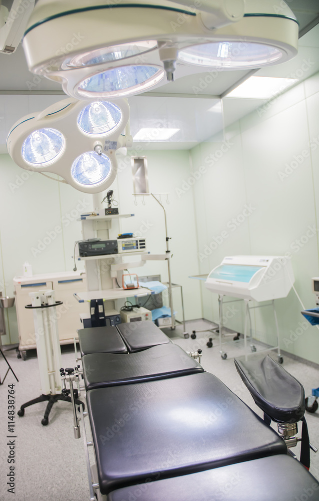 bright empty operating room in a hospital bright empty operating room in a hospital