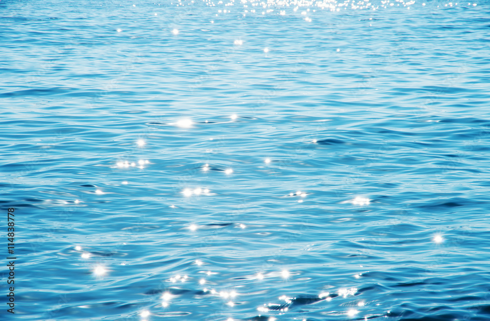 Obraz premium Blue sea water background