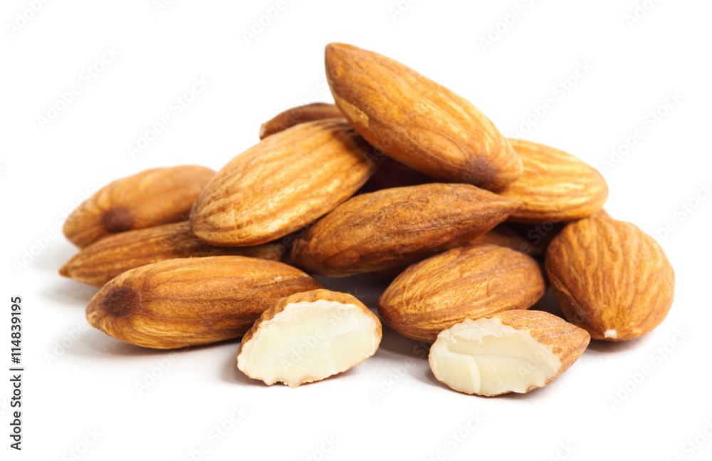 Almond isolated on white Almond isolated on white