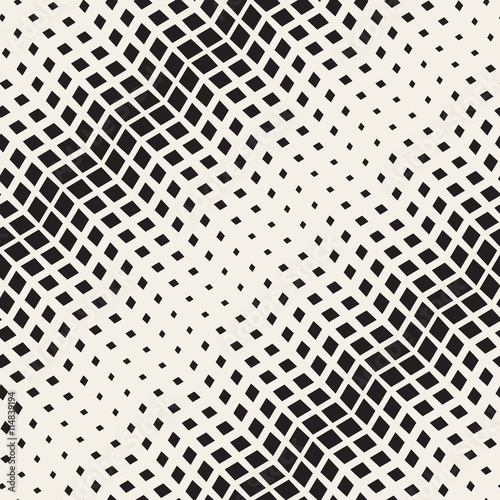 Vector Seamless Halftone Diagonal Gradient Rectangles Geometric Pattern