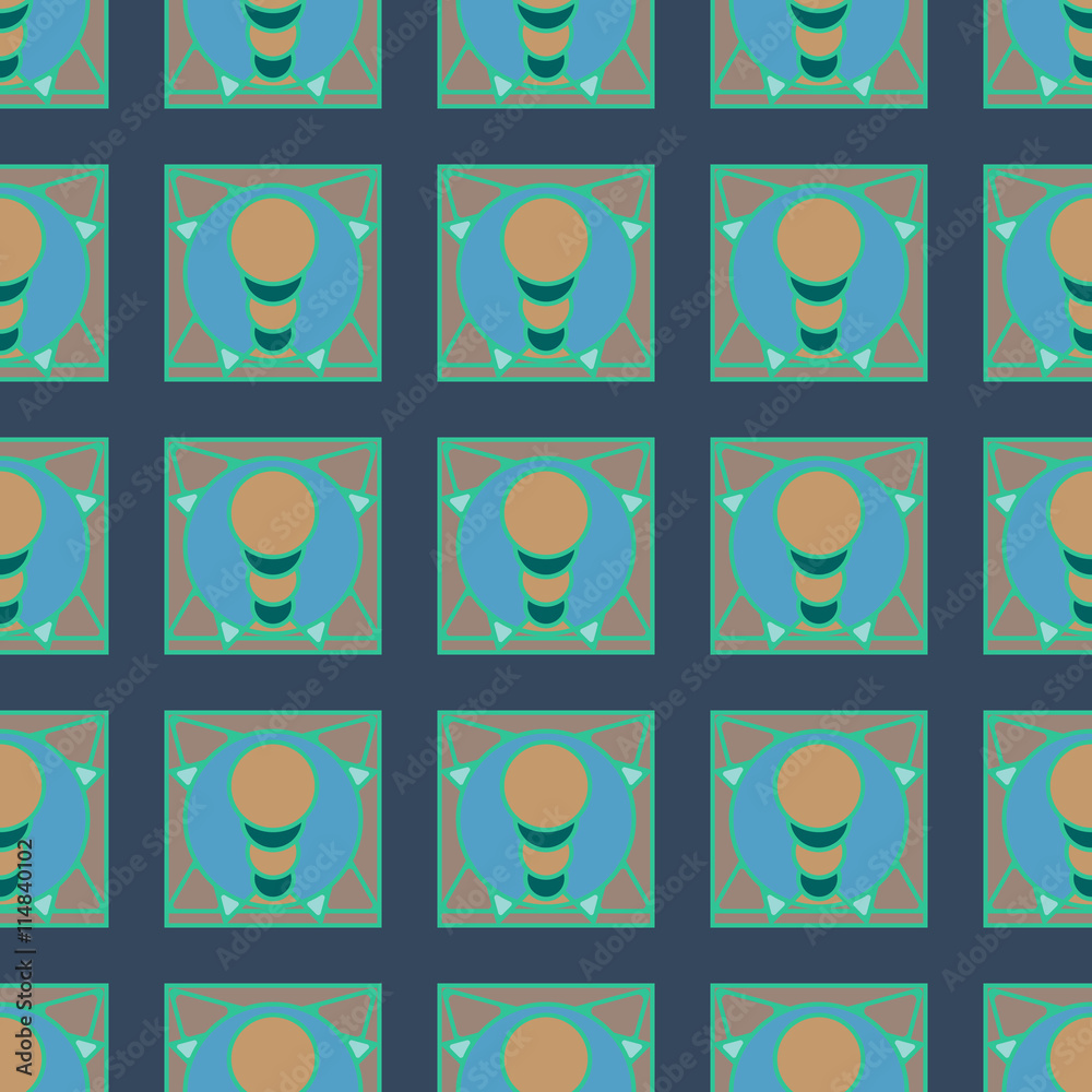 Fototapeta premium Multicolored geometric seamless pattern