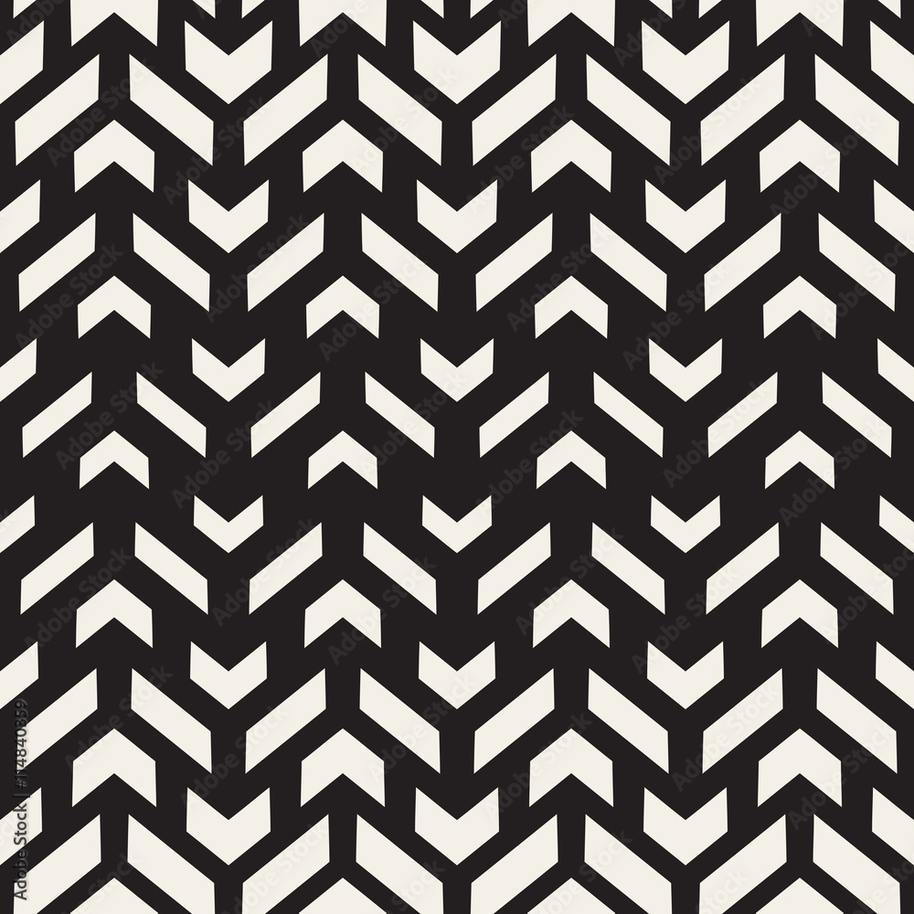 Vector Seamless Black And White Rectangle Shape Geometric Pattern Vector Seamless Black And White Rectangle Shape Geometric Pattern