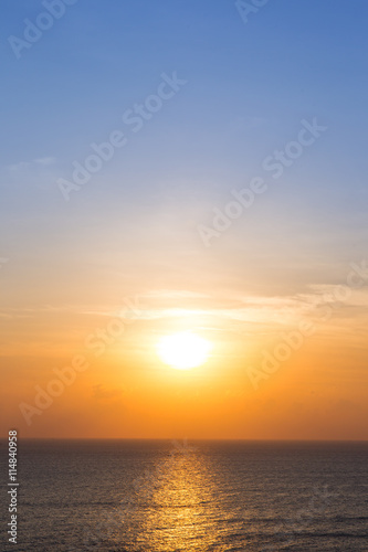 Beautiful morning sun light a long the sea background. © DG PhotoStock