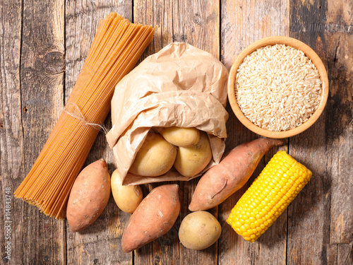 carbohydrate food background