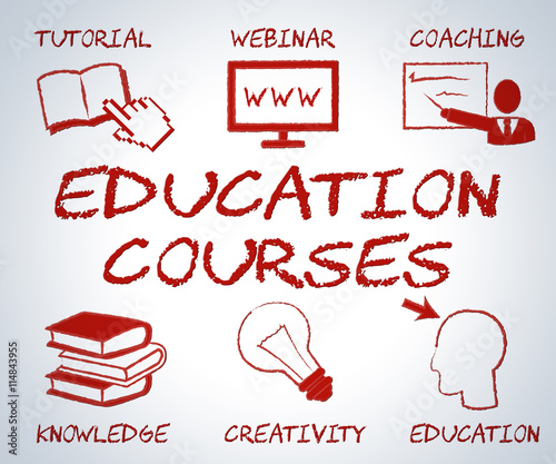 Education Courses Means Web Site And Online Learning