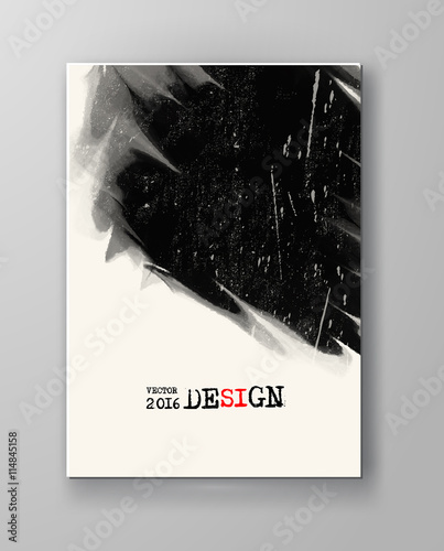 Abstract inkblot background.