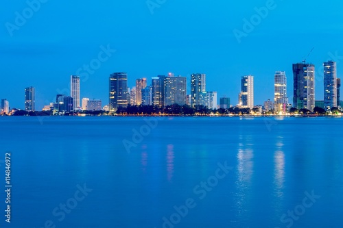 Cityscaper, metropolitan, skyscraper, skyline building by the shore of Gurney Drive, George Town, Penang © keongdagreat