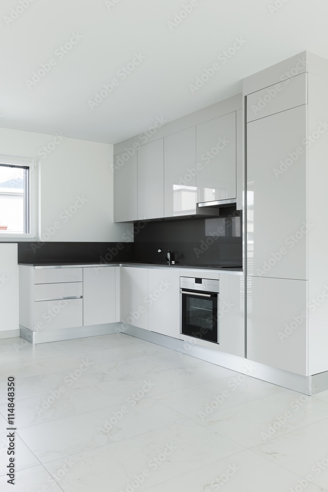 Interior, living with modern kitchen Interior, living with modern kitchen