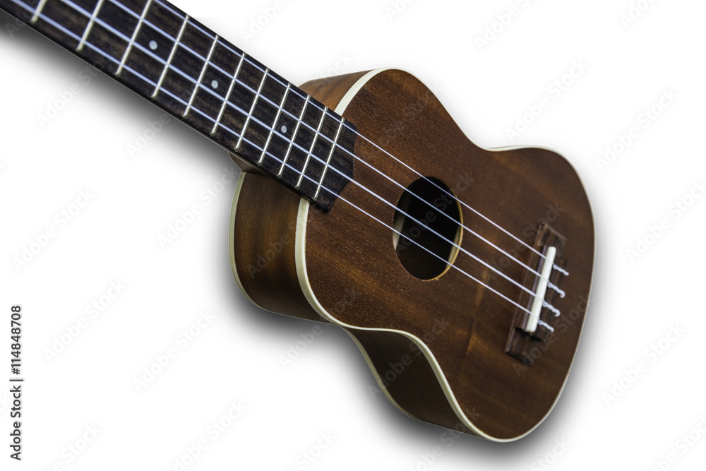 Ukulele hawaiian guitar isolated on white background Ukulele hawaiian guitar isolated on white background