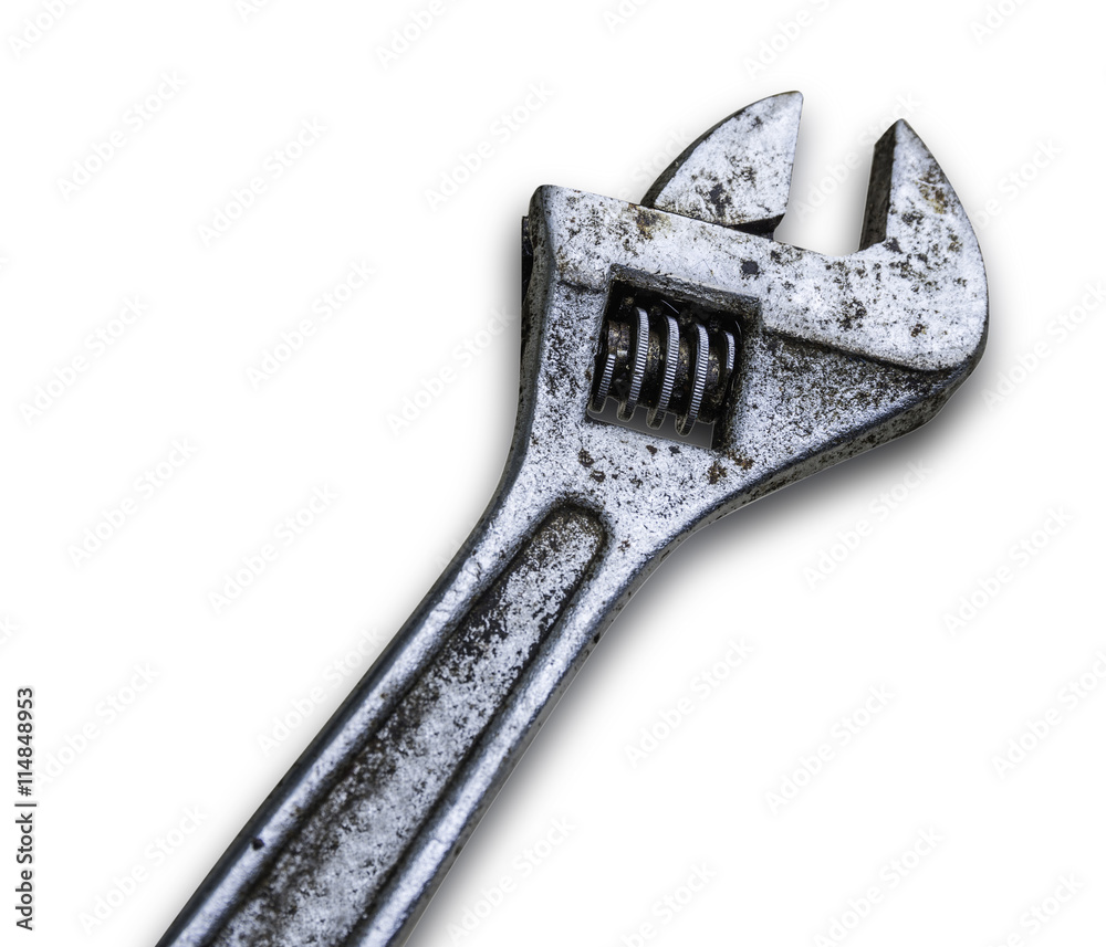 Wrench pliers isolate on over white background Wrench pliers isolate on over white background
