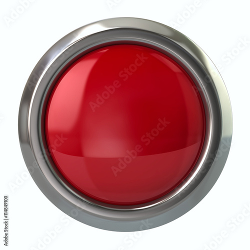 3d illustration of red glossy button Free Download 3d illustration of red glossy button - GFXLoad