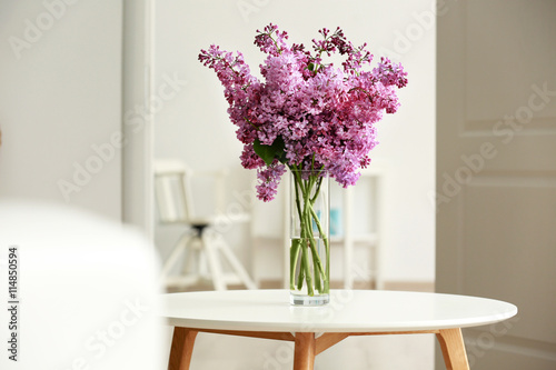 Bouquet of purple lilac flo...