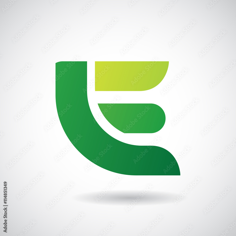 Logo Shape and Icon of Letter E, Vector Illustration Logo Shape and Icon of Letter E, Vector Illustration