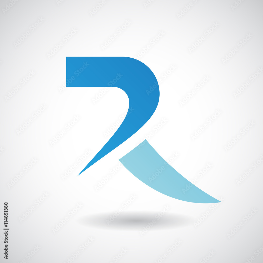 Logo Shape and Icon of Letter R, Vector Illustration Logo Shape and Icon of Letter R, Vector Illustration