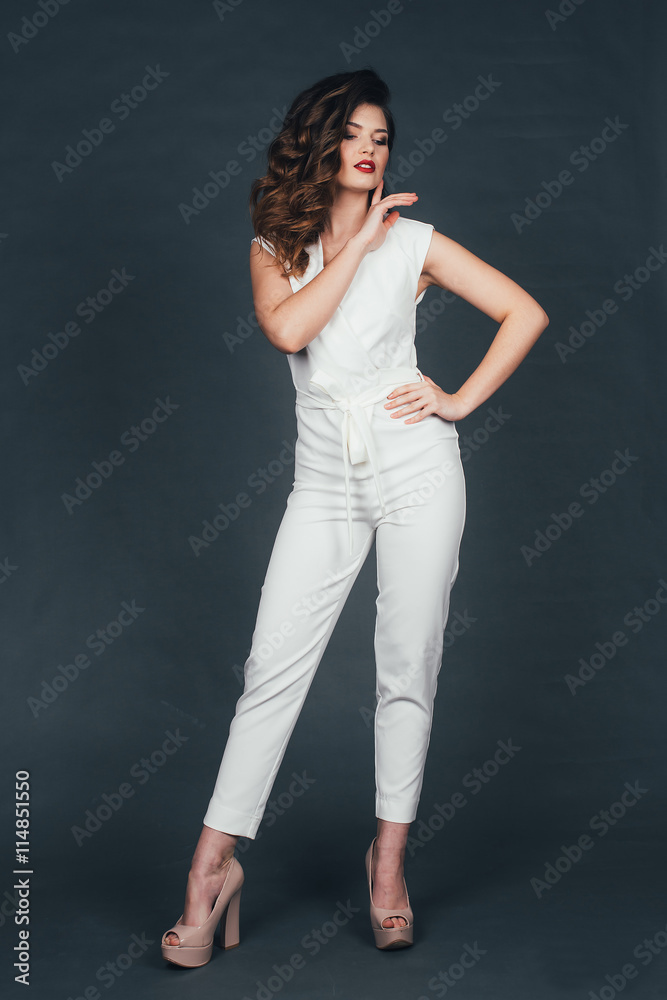 beautiful girl on a black background in the studio beautiful girl on a black background in the studio