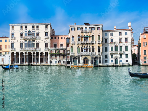 Old houses by Canal Grande in Venice © tilialucida
