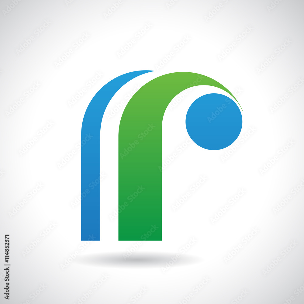 Logo Shape and Icon of Letter R, Vector Illustration Logo Shape and Icon of Letter R, Vector Illustration