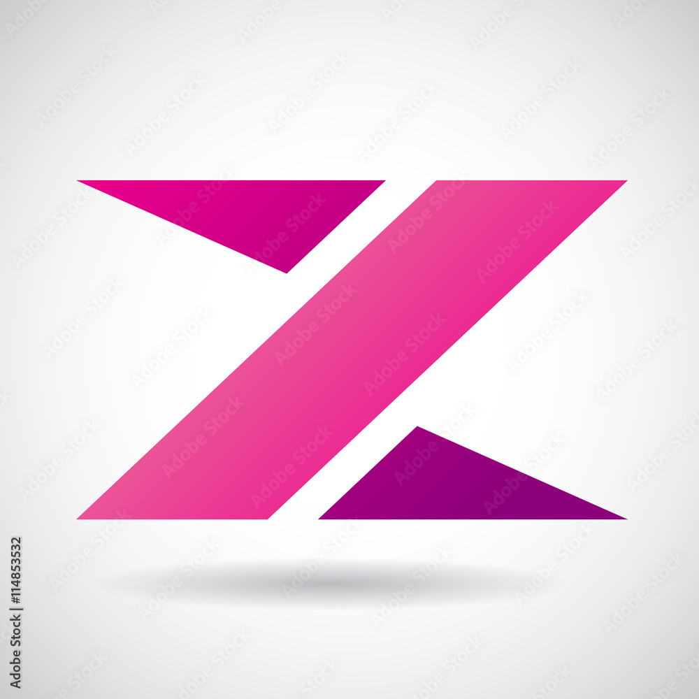 Logo Shape and Icon of Letter Z, Vector Illustration