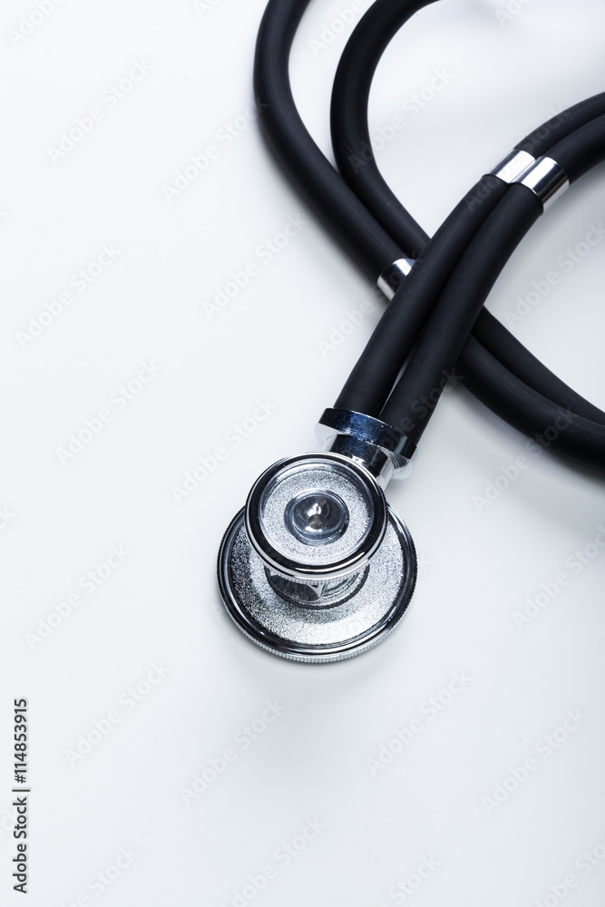 Medical stethoscope or phonendoscope isolated on white background Medical stethoscope or phonendoscope isolated on white background