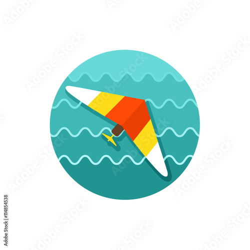 Hang Glider icon. Summer. Vacation