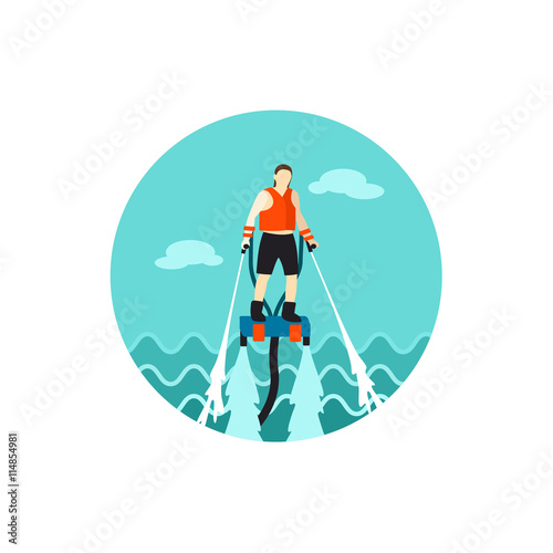 FlyBoard icon. Summer. Vacation