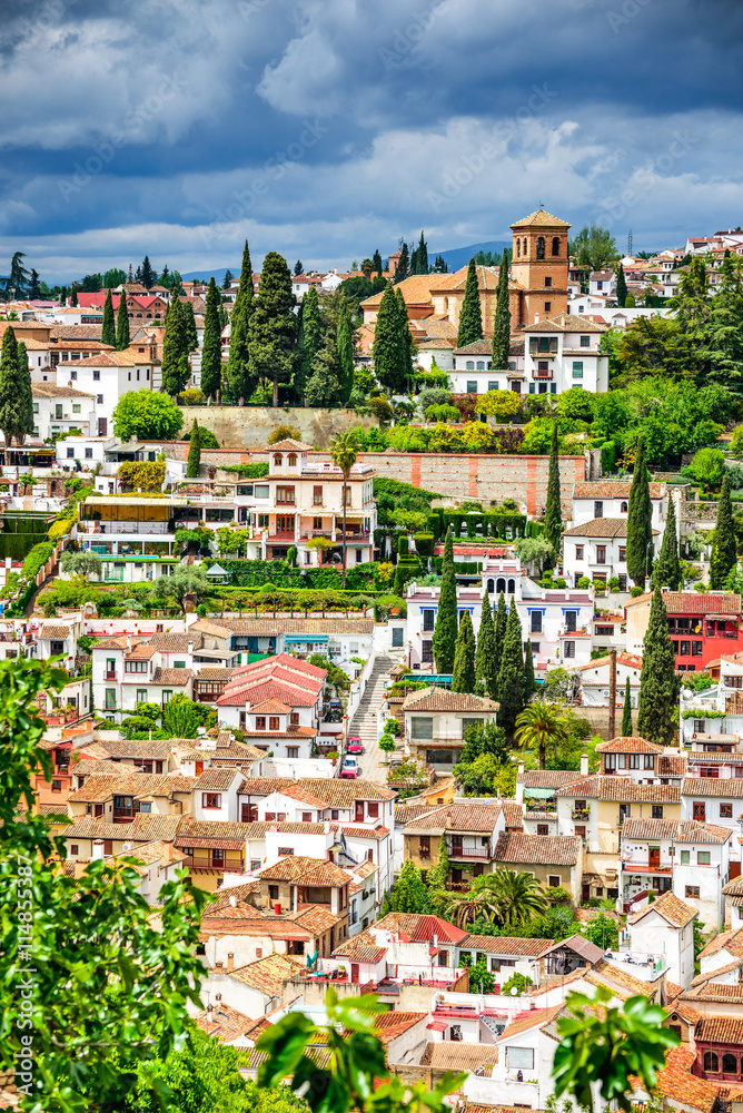 Granada - Albaicin Moorish quarter, Andalusia in Spain