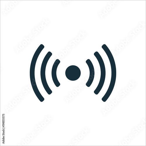 wi-fi point icon on white background