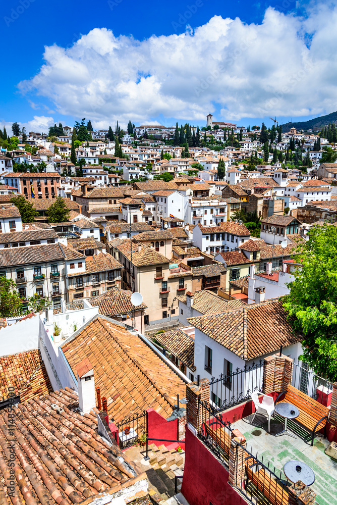 Granada - Albaicin Moorish quarter, Andalusia in Spain