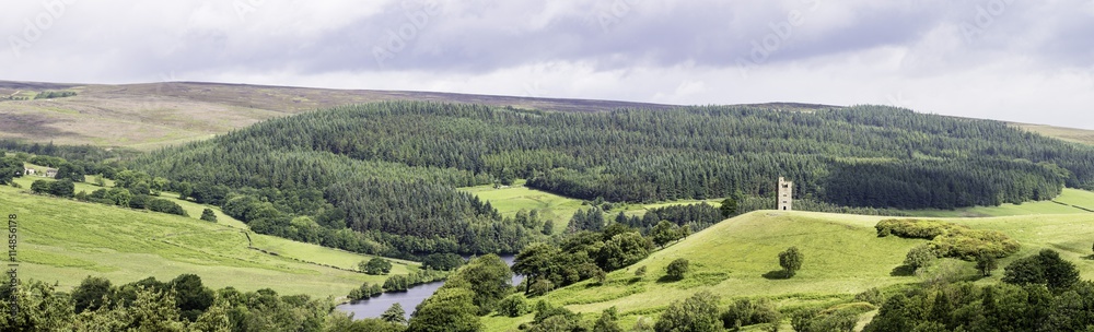 Panorama Yorkshire moorland