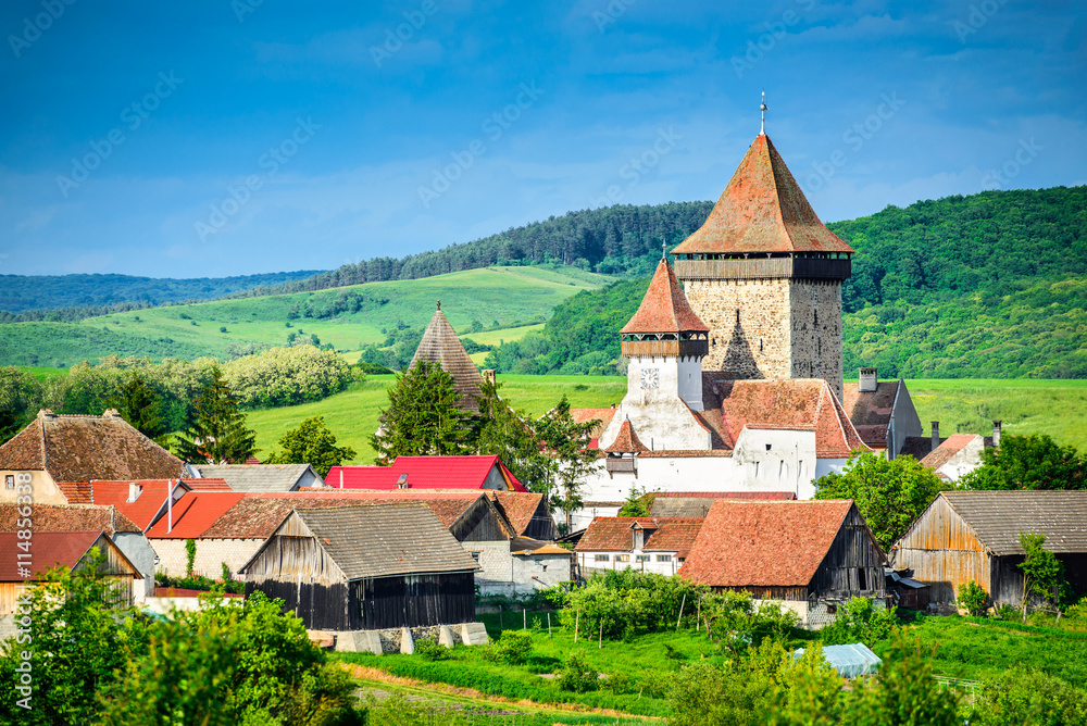 Homorod, Fortified Church in Transylvania - Romania Homorod, Fortified Church in Transylvania - Romania