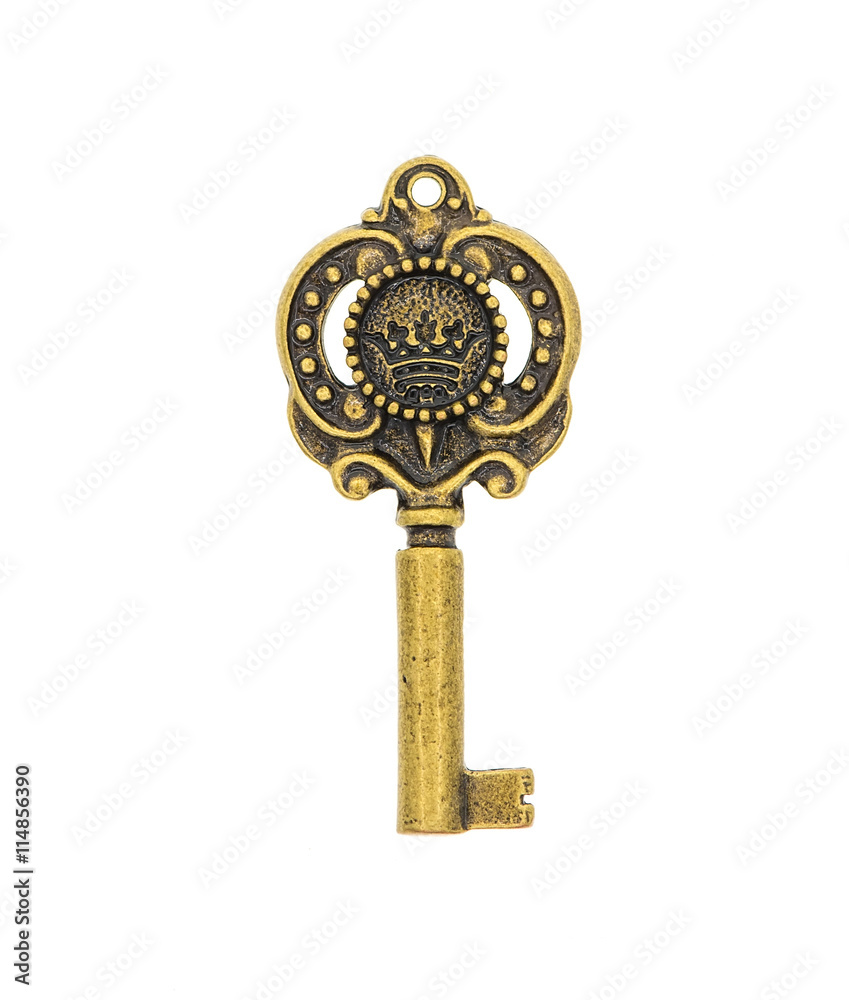 bronze pendant in the form of a key. bronze pendant in the form of a key.