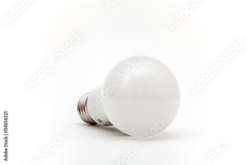 Lightbulb on the white background