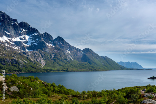 Sea landscape with mountains, Norway © sokko_natalia