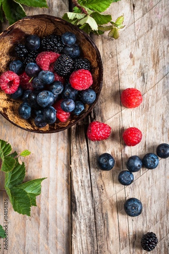 frutti di bosco visti dall'alto