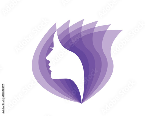 Natural Organic Beauty Logo - Floral Healthcare Symbol