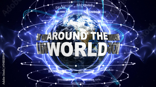 AROUND THE WORLD Text and Earth