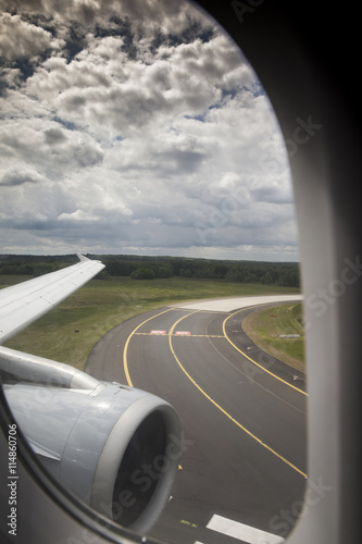 Blick aus Flugzeug
