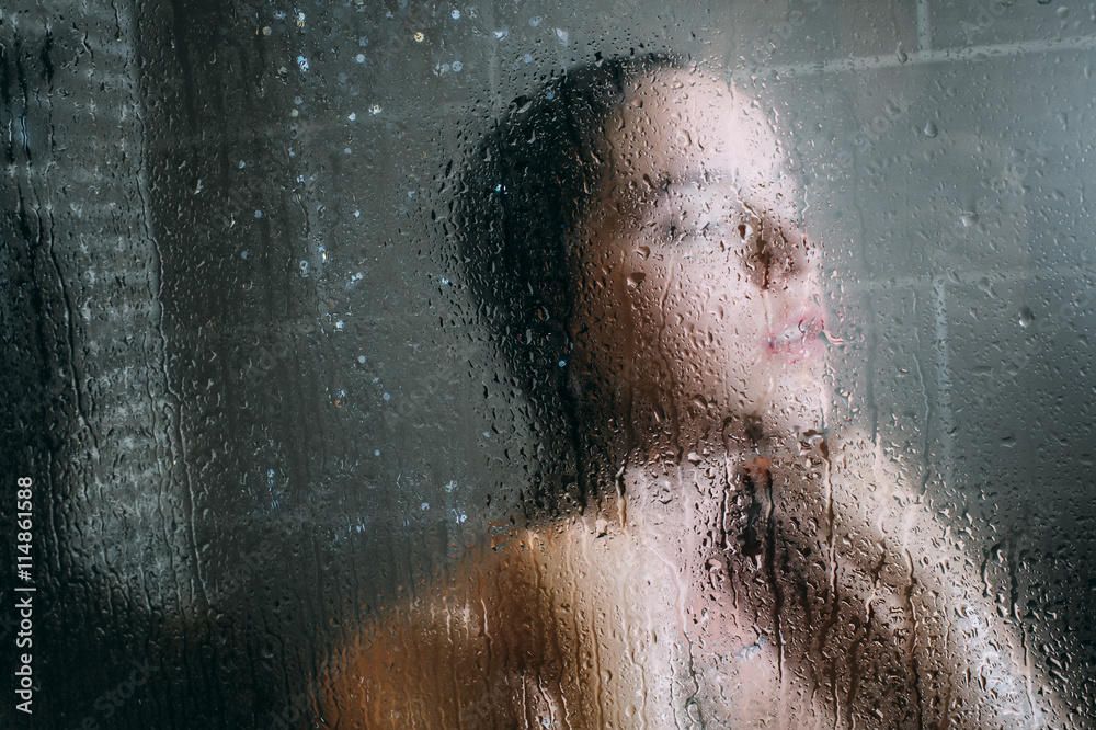 girl in the shower.