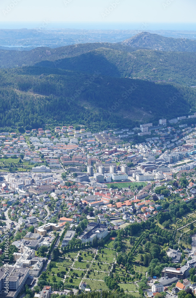 Obraz premium Bergen, Norway - cityscape