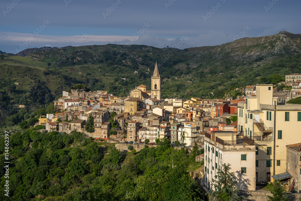 Novara di Sicilia, mountain village Sicily, Italy