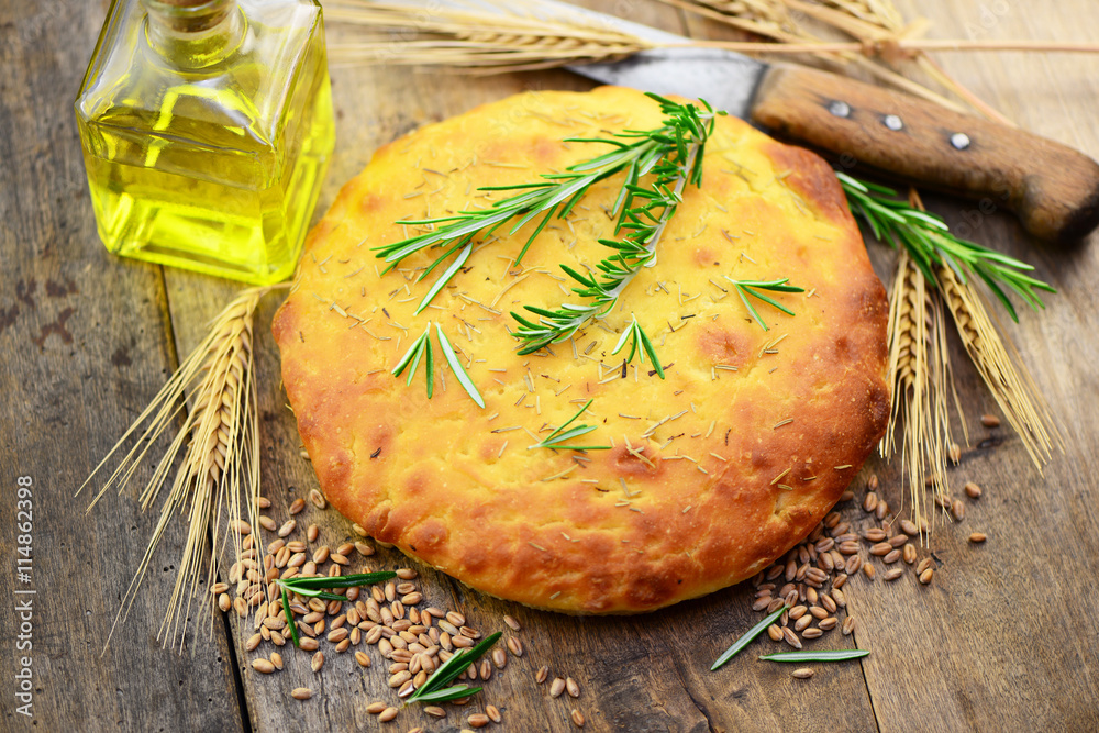 Kräuterbrot Ciabatta Focaccia Stock Photo | Adobe Stock
