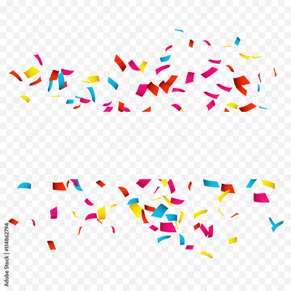Colorful Confetti isolated on white. Confetti explosion Colorful Confetti isolated on white. Confetti explosion