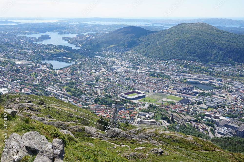 Obraz premium Bergen, Norway - panorama
