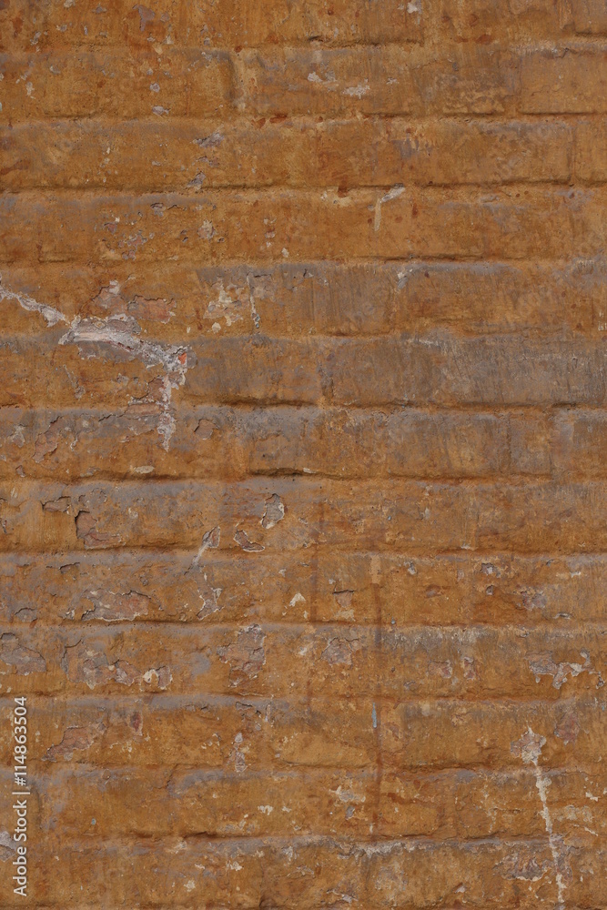 Old brick brown wall for a background or texture