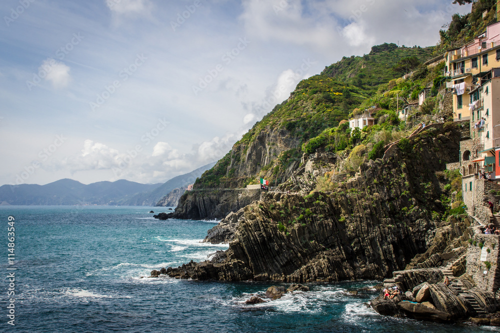Naklejka premium Cinque terre, costa