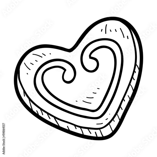 Coloring book for children, cookies