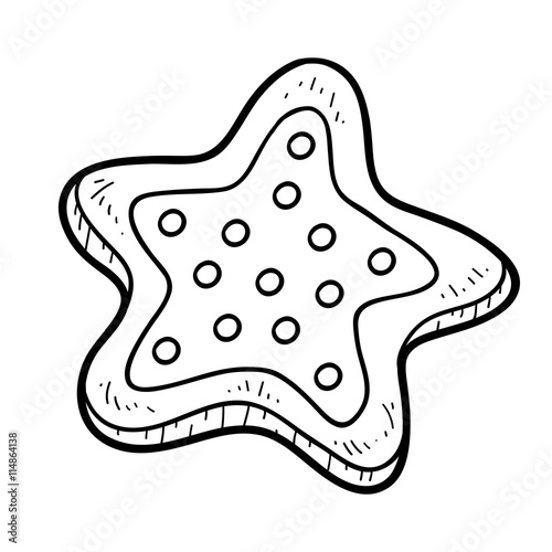 Coloring book for children, cookies