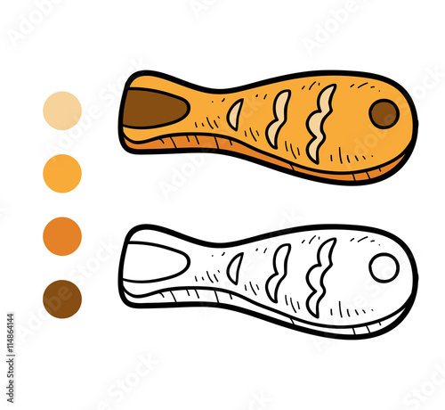 Coloring book for children, cookies